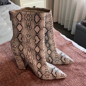 Size 6.5 booties in perfect condition